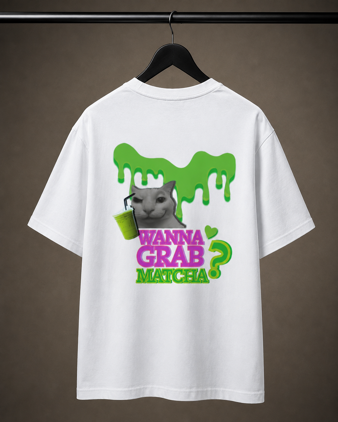 Wanna Grab Matcha? | Classic Crew Tee