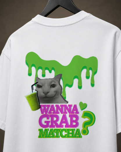 Wanna Grab Matcha? | Classic Crew Tee